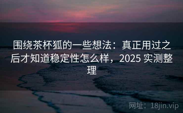 围绕茶杯狐的一些想法：真正用过之后才知道稳定性怎么样，2025 实测整理